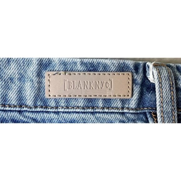 BLANKNYC The Cooper Long Slim Straight Size 29 High Rise Split Hem Jean - Picture 10 of 11